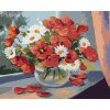 Zuty – Maľovanie Podľa Čísel – Margarétky A Vlčie Maky Na Okne, 40 × 50 cm, Plátno 8596530078968