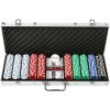 Poker kufrík DICE 500 žetóny 500ks (kvalitný hliníkový kufrík, 500ks žetónov bez hodnoty)