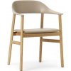 Normann Copenhagen Stolička Herit Armchair Spectrum Leather – piesková/dub