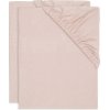 Jollein Napínacia plachta 2 ks Wild Rose 60x120