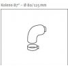 Koleno 87° – Ø 80/125 mm