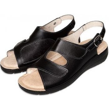 Vlnka dámske kožené sandále na hallux Soňa čierna