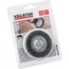 KREATOR Kotúčová kefa Kefový nástavec ø 75 mm Oceľová kefa na kolesá Drôtená kefa Pohárová kefa - Oceľová kefa na kolesá ø 75 mm