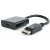 Gembird adaptér DisplayPort(M) -> HDMI(F), čierny, 10cm AB-DPM-HDMIF-002
