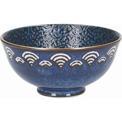 Satori miska na jedlo 11 cm porcelán Seigaiha Border Miso Mikasa MKSATBOWL10B