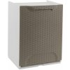Artplast Úložný výklopný box Rattan 34 x 29 x 47 cm hnedá