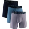 Pánske boxerky Under Armour Perf Tech Mesh Solid 6in 3Pack Grey L