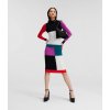 Karl lagerfeld COLOUR BLOCK TURTLE NECK rôznofarebná