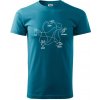 Kameň nožnice papier Spock - Klasické pánske tričko vyššej gramáže - 2XL ( Tmavý tyrkys )
