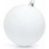 DECOLED Veľká vianočná ozdoba biela matná 30 cm plastová guľa