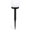Interlook YNG-105-WC | Záhradná solárna lampa biela guľa 10cm