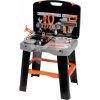Pracovná dielňa v kufríku 2v1 Bricolo Smart Workbench Black&Decker Smoby rozkladací pracovný stôl s náradím 30 doplnkov