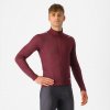 CASTELLI Cyklistická zateplená bunda - ESPRESSO AIR - bordová L