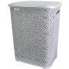 MEGA PLAST Mega Plast, Koš na prádlo MONAKO, 57 x 45 x 38 cm, šedý
