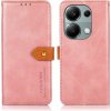 KHAZNEH 72209 KHAZNEH DUAL-COLOR Peňaženkový kryt pre Xiaomi Redmi Note 13 Pro / Poco M6 Pro ružový