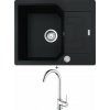 Franke UBG 611-62 onyx s excentrom + Franke FP 9000.031 chróm