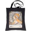 Plátená taška Alfons Mucha – Zodiak, čierna