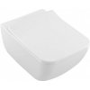 VILLEROY & BOCH Venticello závesné WC so sedadlom SlimSeat SoftClosing, DirectFlush, alpská biela s CeramicPlus 4611RSR1