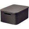 Curver úložný box RATTAN Style2 M, hnědý - 03618-210