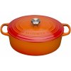 Le Creuset - Liatinový hrniec oválny s pokrievkou 27 cm/4,1 l oranžový