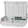 MikroTik CSS610-1Gi-7R-2S+OUT reverzní PoE switch, 8x Gigabit, 2x SFP+, 1x PoE out, 7x PoE in, 56Gbps