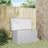 vidaXL Záhradný box sivý 129x67x65 cm
