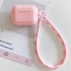 AppleMix Puzdro pre Apple AirPods 4 - karabína + pútko - silikónové - ružové