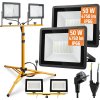 Interlook Sada osvetlenia 100W 9500lm 3v1 | 2x 50W halogénový reflektor s 1,6m pracovným stojanom a 3m káblom