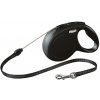 Vodítko Flexi Classic NEW lanko S 8 m čierne (do 12 kg)