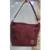 Katrin's Fashion Bordová semišová kabelka Grosso grossocross007b - Bordová grossocross007b
