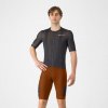 CASTELLI Cyklistické nohavice krátke s trakmi - UNLIMITED ENDURANCE - červená XL