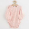 NEW BABY Dojčenské celorozopínacie body New Baby Classic II medvedík biely Veľ. 50