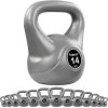 MOVIT® 14 kg Kettlebell činka sivá
