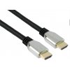 PremiumCord ULTRA HDMI 2.1 High Speed + Ethernet kábel 8K @ 60Hz, pozlátené 1m kphdm21z1