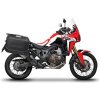 Kompletná sada bočných čiernych hliníkových kufrov SHAD TERRA BLACK 36L/47L, vrátane montážnej sady SHAD HONDA CRF 1000 Africa Twin