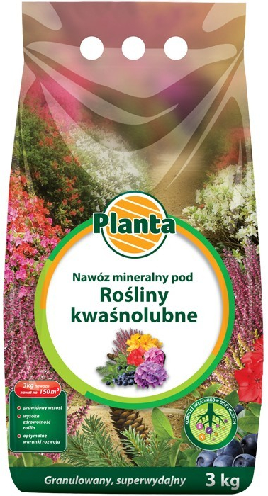 PLANTA Hnojivo pre kyslomilné rastliny 3 kg