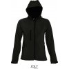 SOL´S REPLAY / Dámska 3-vrstvová softshellová bunda s kapucňou - black XL
