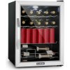 Klarstein Beersafe XL Mix It Edition, chladnička, energet. trieda D, LED, 4 kovové police, sklenené dvere (Beersafe-XL-mixit)