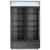Barová chladnička s podsvieteným panelom, dvojdverová, Arktic, 512L, Čierna, 220-240V/510W, 1120x585x(H)1900mm