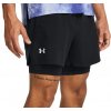 Šortky Under Armour UA LAUNCH 5 2-IN-1 SHORTS-BLK 1382640-001 Veľkosť XXL