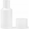 ferm LIVING Karafa na vodu RIPPLE 500 ml, s pohárom, biela, sklo