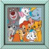 Disney zvieratká 60 dielne puzzle s rámom - Clementoni