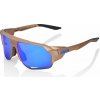 Okuliare 100% NORVIK - Matte Copper Chromium - Blue Multilayer Mirror Lens