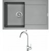 Franke MRG 611 šedý kameň + Franke FP 9000.031 chróm