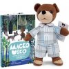 Set Kniha a Plyšový medvedík Macko Uško 30 cm