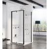 RAVAK Pivot PPS Pevná stena 100x190cm Profil BLACK sklo Číre, 90GA0300Z1 90GA0300Z1