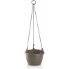 Gardenico Samozavlažovací závesný kvetináč Marina taupe, pr. 30 cm, pr. 30 cm