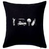 Golfový set - Vankúš 50x50 - 50x50 - Vrátane výplne ( Čierna )