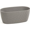 Nohel garden Truhlík JERSEY plastový sivý 38cm