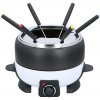 EDCO Elektrické fondue + 6 vidličiek 2,3 l čierna / biela